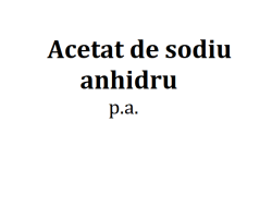 Acetat de sodiu anhidru p.a.