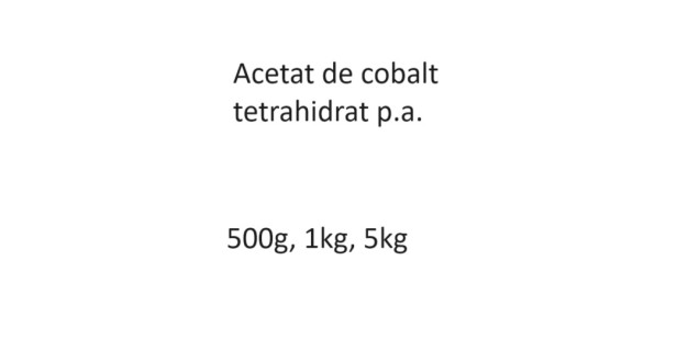 Acetat de cobalt tetrahidrat Acetat de cobalt tetrahidrat