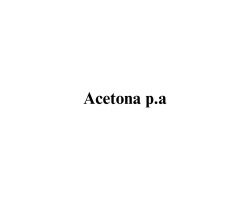 Acetona p.a. Acetona p.a.