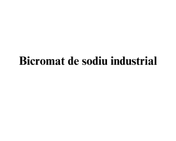 Bicromat de sodiu industrial Bicromat de sodiu industrial