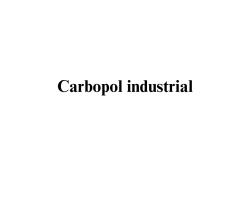 Carbopol industrial Carbopol industrial