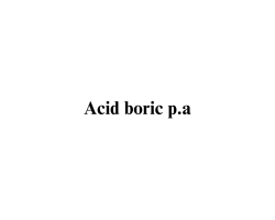 Acid boric p.a. Acid boric p.a.