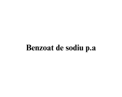 Benzoat de sodiu p.a.