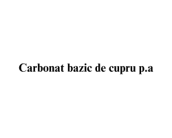 Carbonat bazic de cupru  p.a.