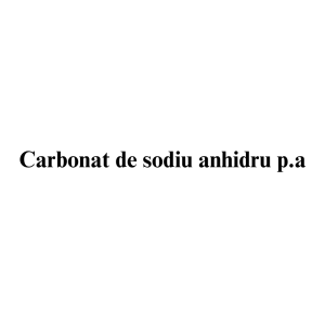 Carbonat de sodiu anhidru p.a. Carbonat de sodiu anhidru p.a.