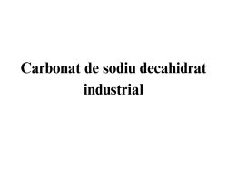 Carbonat de sodiu decahidrat industrial
