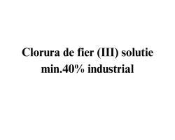 Clorura de fier (III) solutie min. 40% industrial Clorura de fier (III) solutie min. 40% industrial