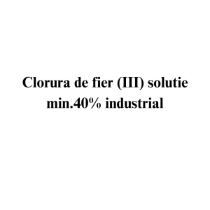 Clorura de fier (III) solutie min. 40% industrial Clorura de fier (III) solutie min. 40% industrial