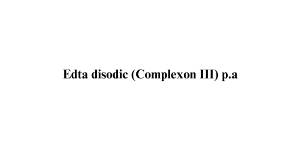 Edta disodic  (Complexon III) p.a.