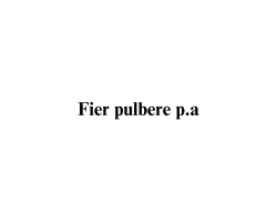 Fier pulbere p.a.
