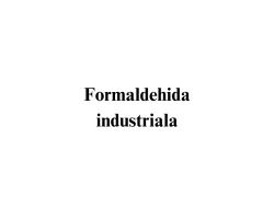 Formaldehida industriala