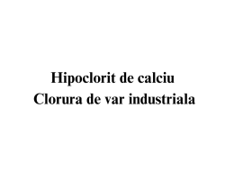 Hipoclorit de calciu Clorura de var industriala Hipoclorit de calciu Clorura de var industriala