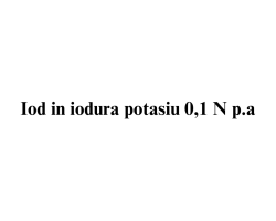 Iod in iodura potasiu 0,1N p.a. Iod in iodura potasiu 0,1N p.a.