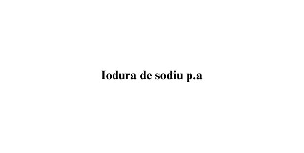 Iodura de sodiu p.a.
