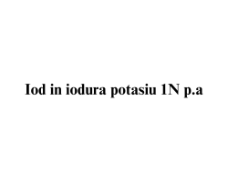 Iod in iodura potasiu 1N p.a. Iod in iodura potasiu 1N p.a.