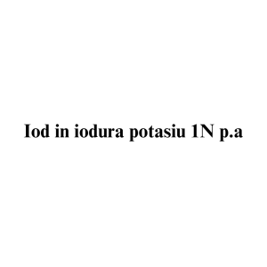 Iod in iodura potasiu 1N p.a.