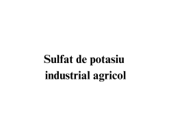 Sulfat de potasiu industrial agricol