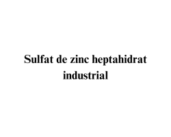 Sulfat de zinc heptahidrat industrial