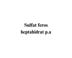 Sulfat feros heptahidrat p.a. Sulfat feros heptahidrat p.a.